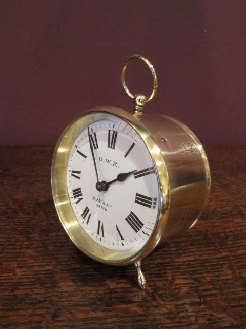 Rare Victorian Gwr Station Master's Mantel Clock