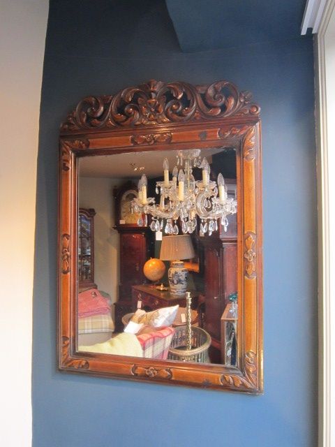Top Quality Victorian Walnut Framed Wall Mirror