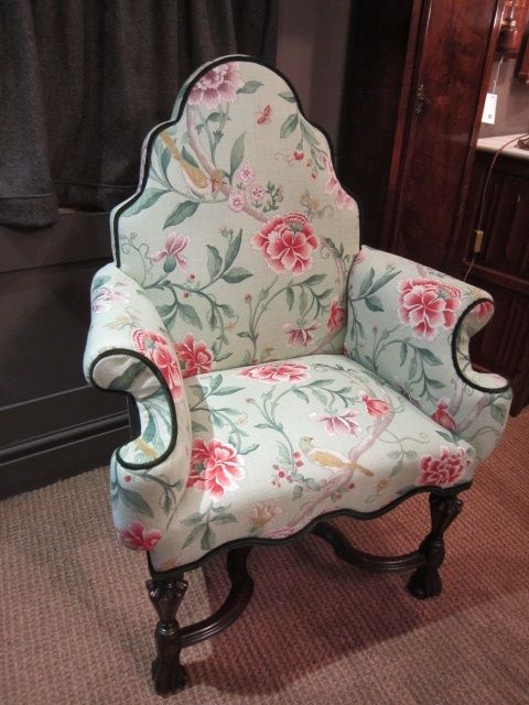 High Quality Victorian Shaped Back Armchair