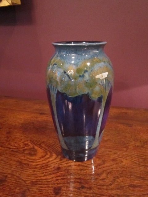 Tall Moorcroft Moonlit Blue Vase