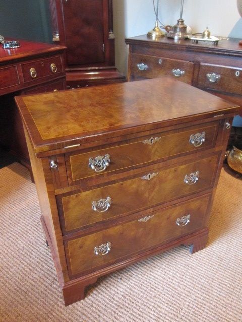 Very Small Edwardian Inlaid Bachelors Chest