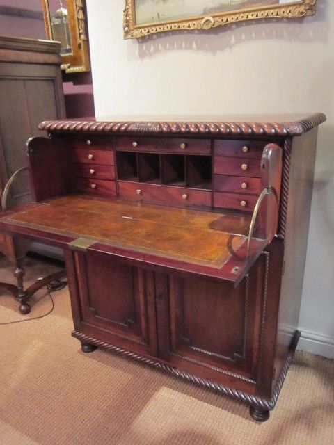 High Quality William IV Period Secretaire Desk