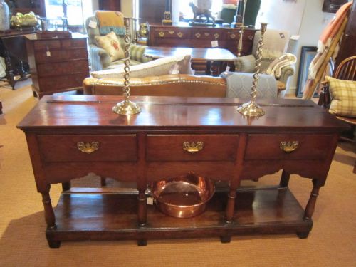 George II Period Oak Pot Board Dresser