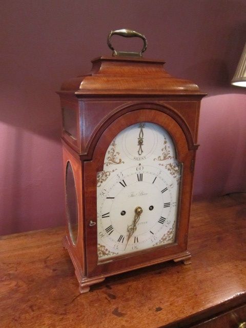 Fine George III Sheraton Inlaid Gillows Bracket Clock