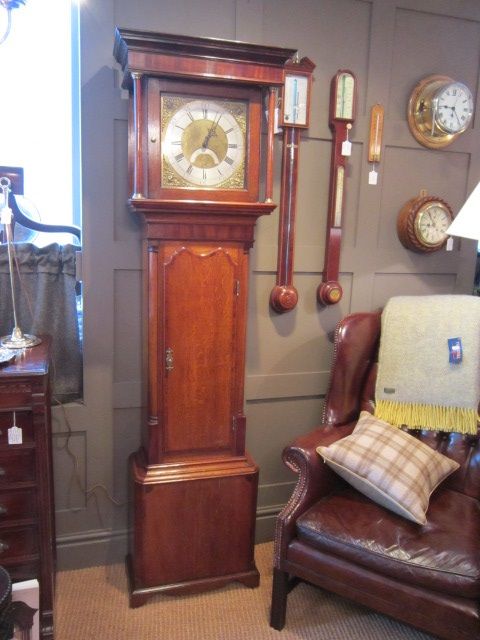 Superb Small George III Barber of Winster Longcase Clock