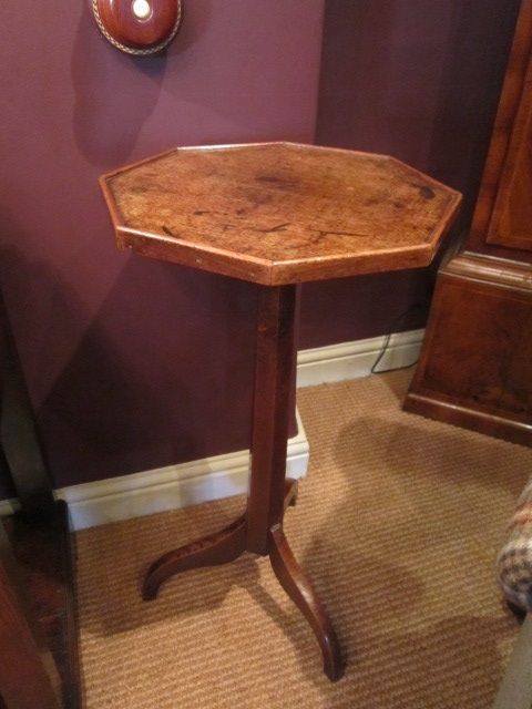 George III Period Oak Candle Table