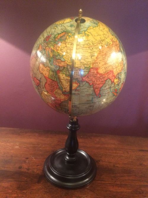 Original Geographia 8" Paper Mache Terrestrial Globe