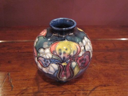 Moorcroft Slipper Orchid Globular Vase