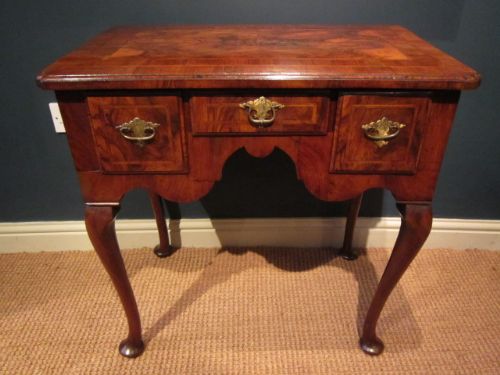 George I Period Figured Walnut Lowboy