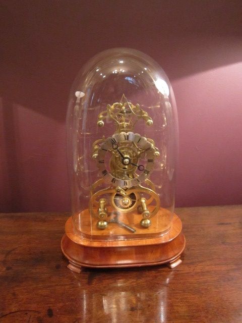Fine 19th Century Single Fusee Skeleton Clock