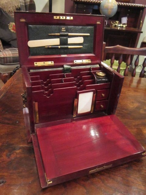 High Quality Edwardian Sheraton Inlaid Stationery Box