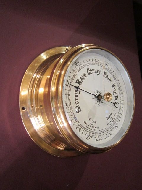 Top Quality Victorian Bulkhead Marine Barometer