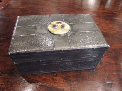 Rare Arts & Crafts Pewter Liberty's Box