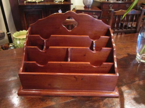 High Quality Mahogany Waterfall Stationery Rack
