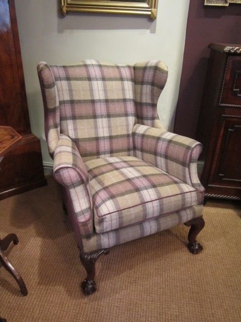 Top Quality Victorian Upholstered Wing Armchair