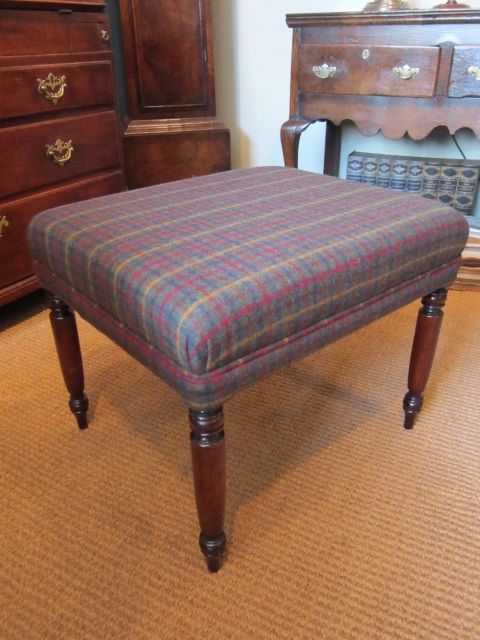 Top Quality Early Victorian Mahogany Legged Stool