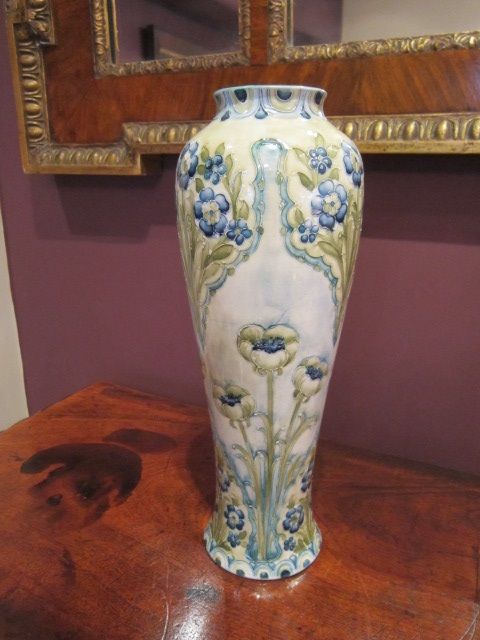 Art Nouveau Mcintyre Moorcroft Poppies Vase