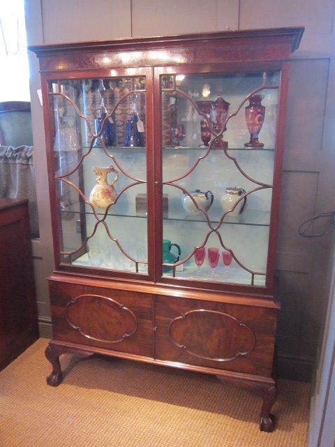 George III Style Astrayal Glazed Display Cabinet