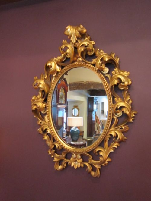 19th Century Timber Gilt Venetian Wall Mirror