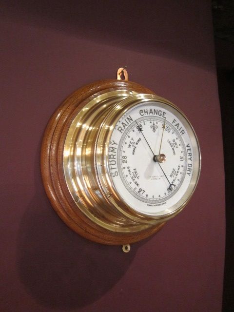 Top Quality Victorian London Bulkhead Marine Barometer