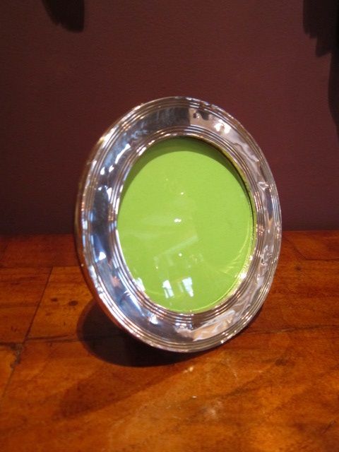 Edwardian Period Silver Circular Photo Frame