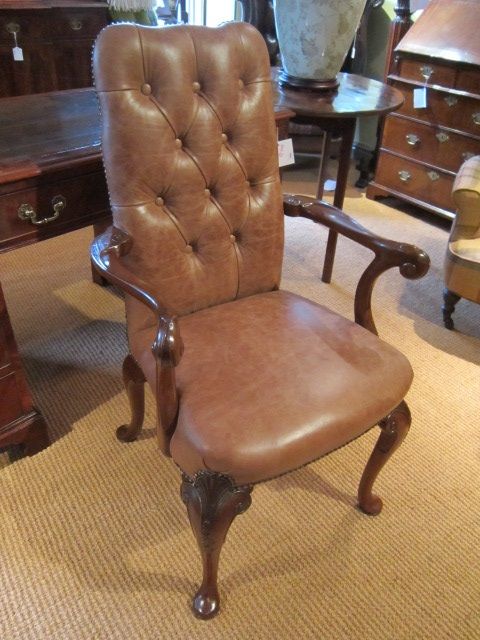 Top Quality 19th Century Walnut Open Armchair