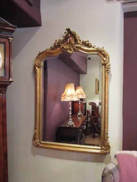 Superb Early Victorian Timber Gilt Wall Mirror