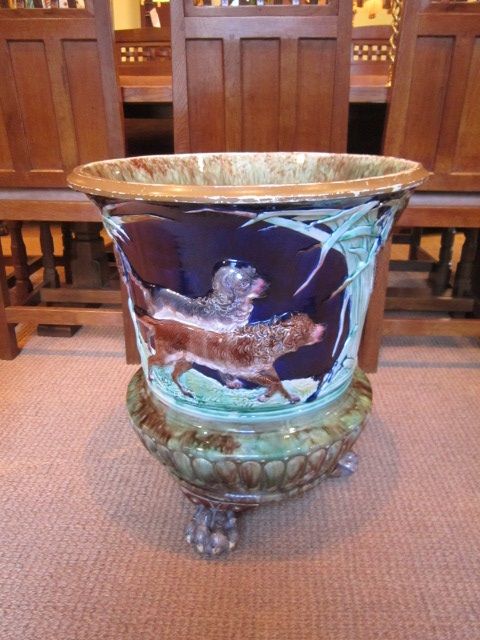 Impressive Victorian Majolica Pottery Jardiniere