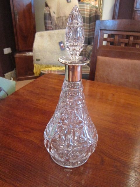 High Quality George V Silver Mounted Decanter