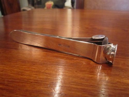 Top Quality George V Silver Novelty Cigar Cutter