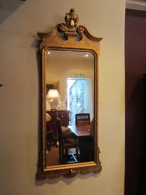Superb Early Victorian Timber Gilt Wall Mirror