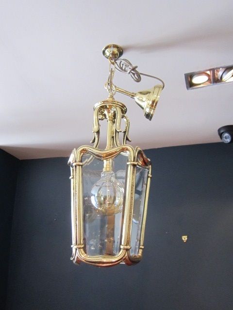 Superb Edwardian Cast Brass Hall Lantern