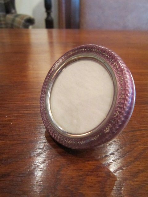 Superb Art Deco Silver Enamel Photo Frame