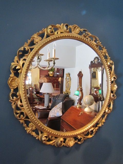 Late 19th Century Plaster Gilt Florentine Mirror