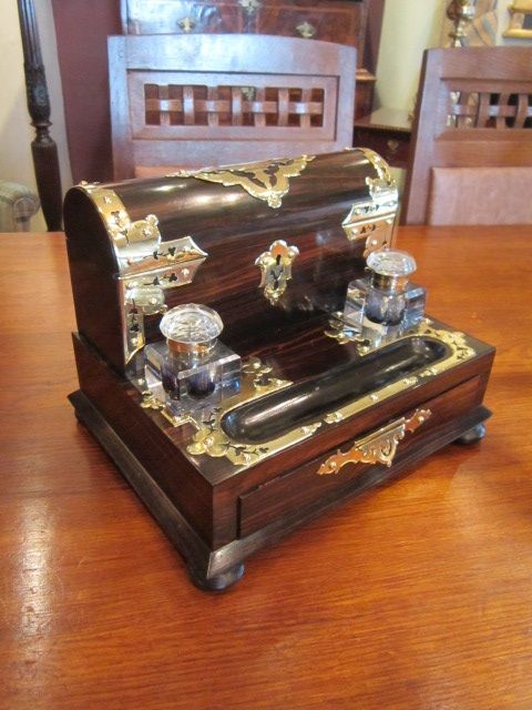 Superb Quality Victorian Coromandel Stationery Box