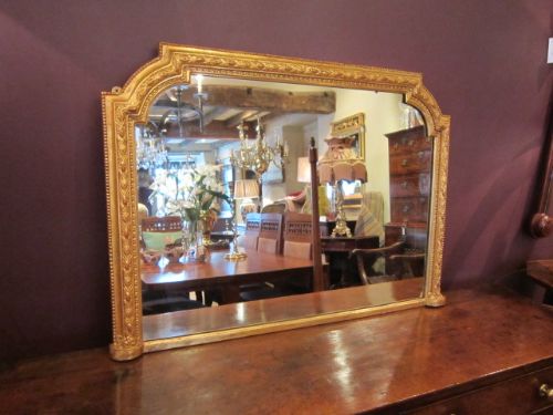 Top Quality Mid Victorian Gilt Overmantle Mirror