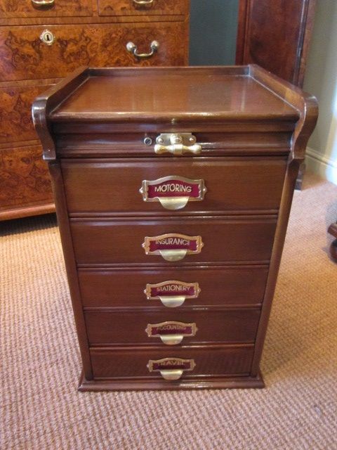 Top Quality Victorian Mahogany File Chest
