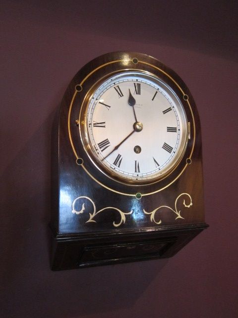 Superb Mid Victorian Rosewood Library Wall Clock
