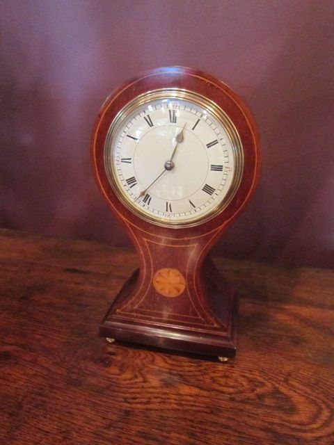Top Quality Edwardian Sheraton Inlaid Mantel Clock
