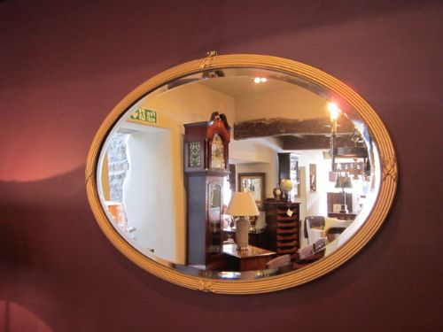 Top Quality George III Style Plaster Gilt Oval Mirror