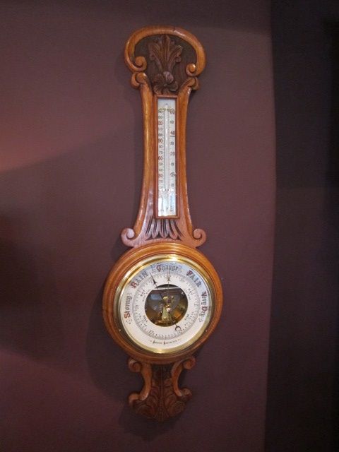 Quality Mid Victorian Skeletonised Banjo Barometer