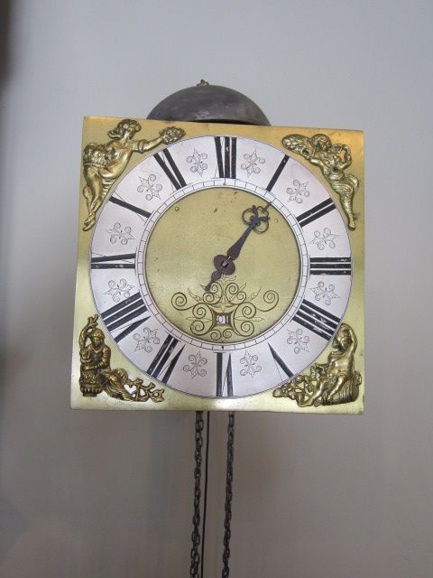 Original George II Period Hook & Spike Wall Clock