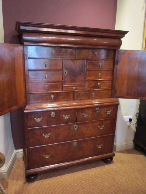 Stunning William & Mary Period Walnut Cabinet