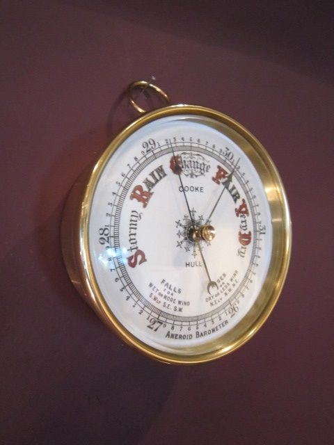 High Quality Victorian Hull Marine Barometer