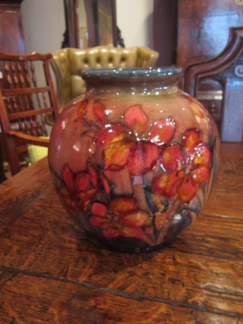 Superb Large Moorcroft Flambe Fressia Vase