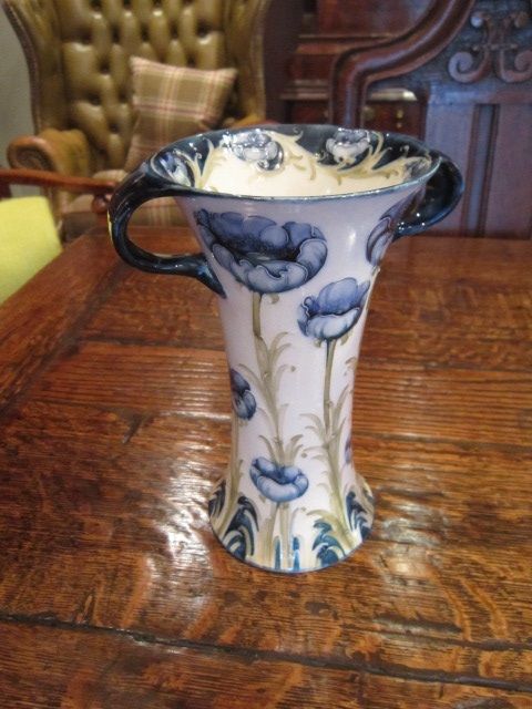 Mcintyre Moorcroft Poppies Twin Handled Vase