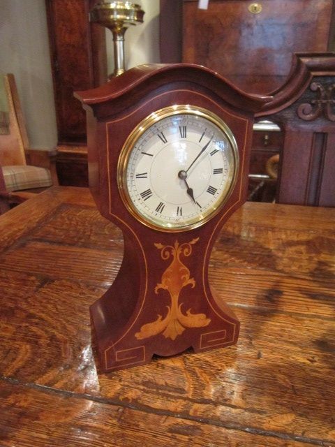 Top Quality Edwardian Sheraton Inlaid Mantel Clock