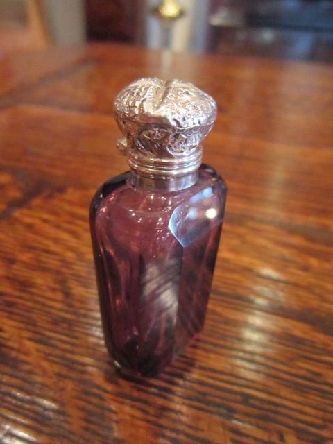 High Quality Victorian Silver Amethyst Scent