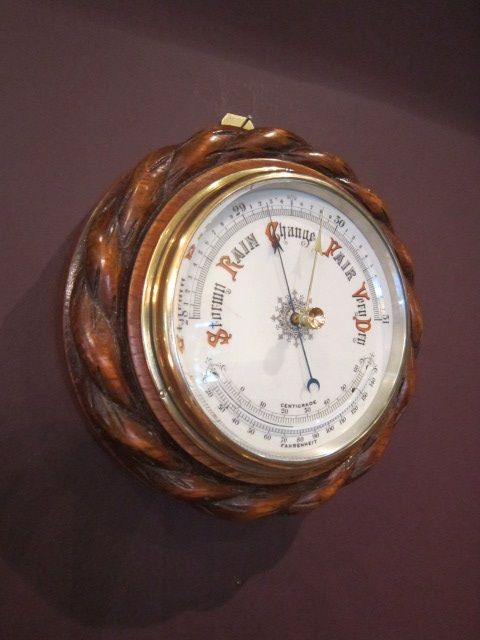 Top Quality Victorian Ship's Rope Twist Barometer