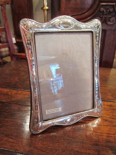 Large George V Period Silver Photo Frame